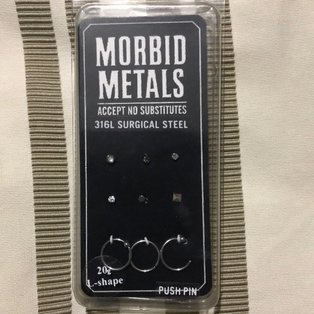 Nose rings. Pack of 9